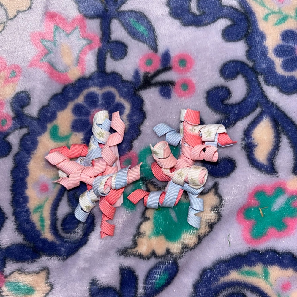 Colorful Ribbon Hair Clips